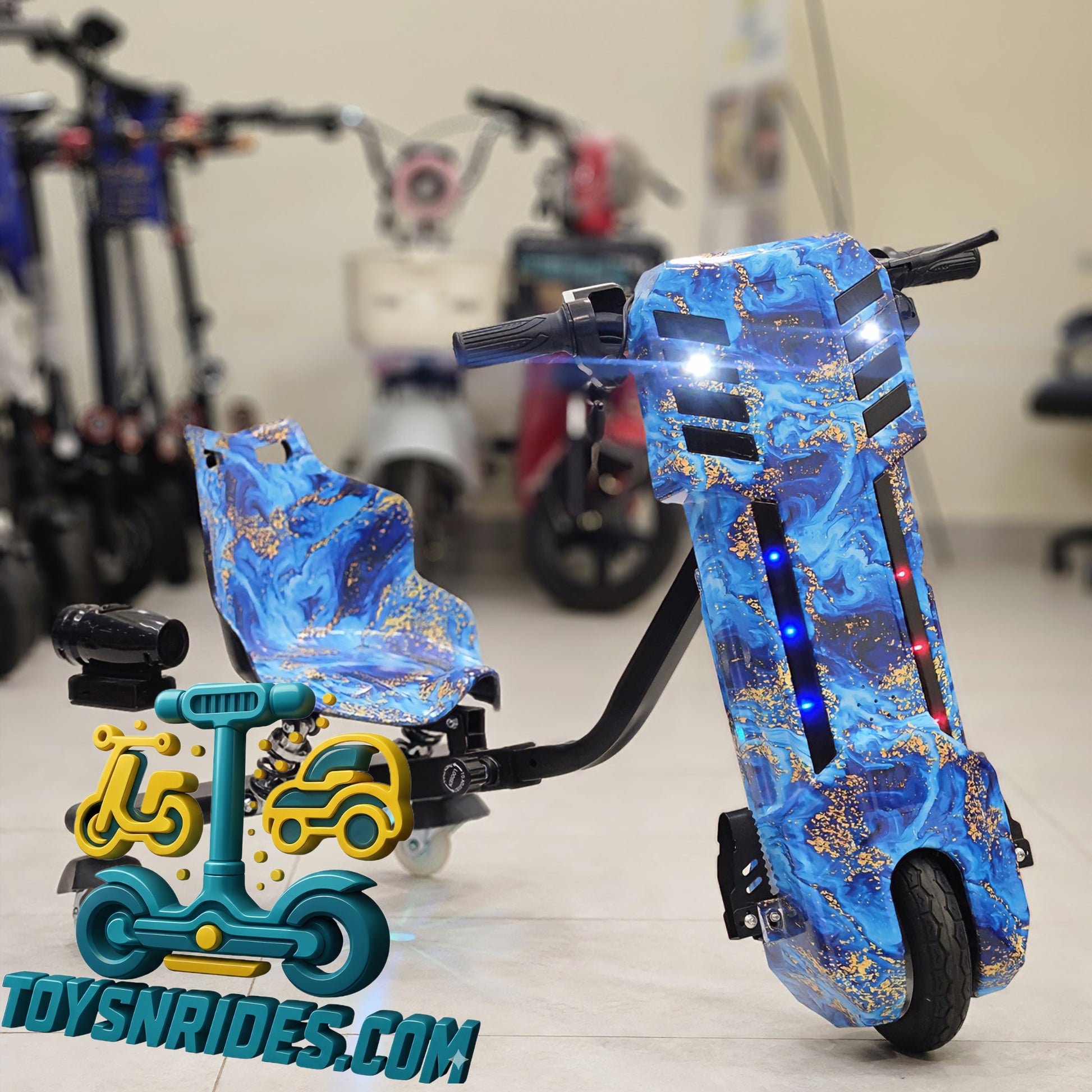 kids 3 wheel drift scooter