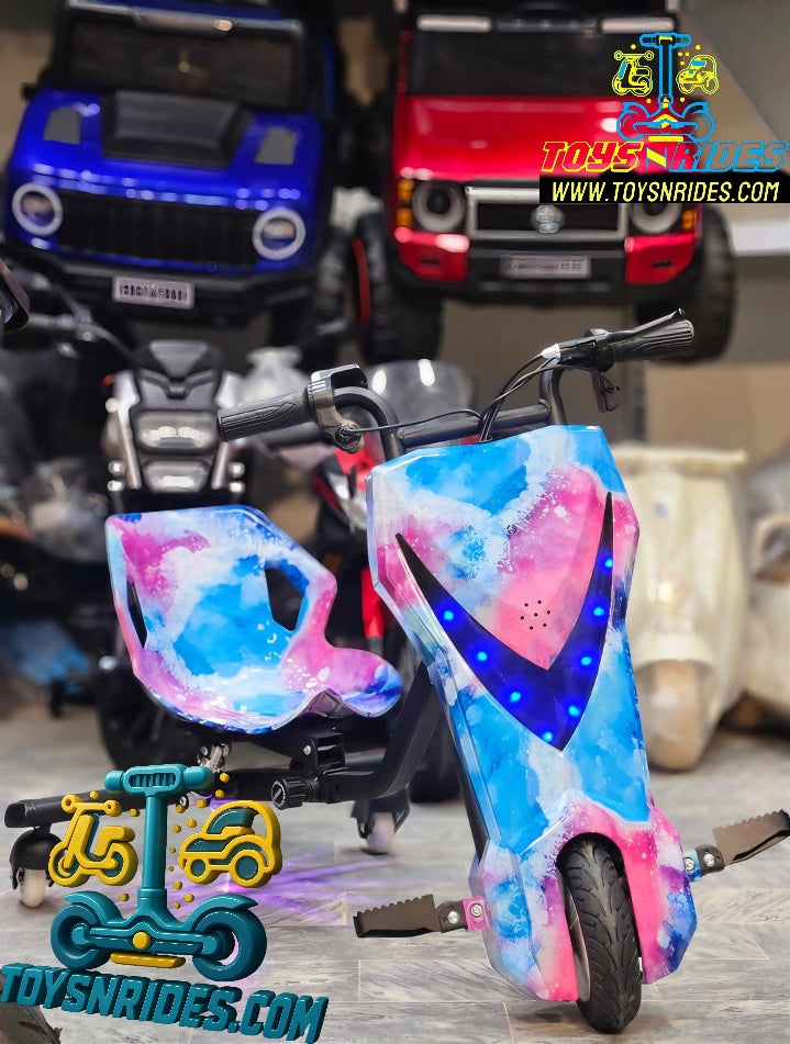 drifting bike for kids in candy pink color
