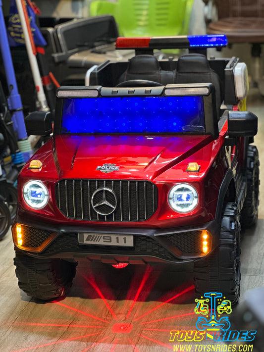 Mercedes Ride-On police Jeep for Kids – Battery Powered Toy by TOYSNRIDES