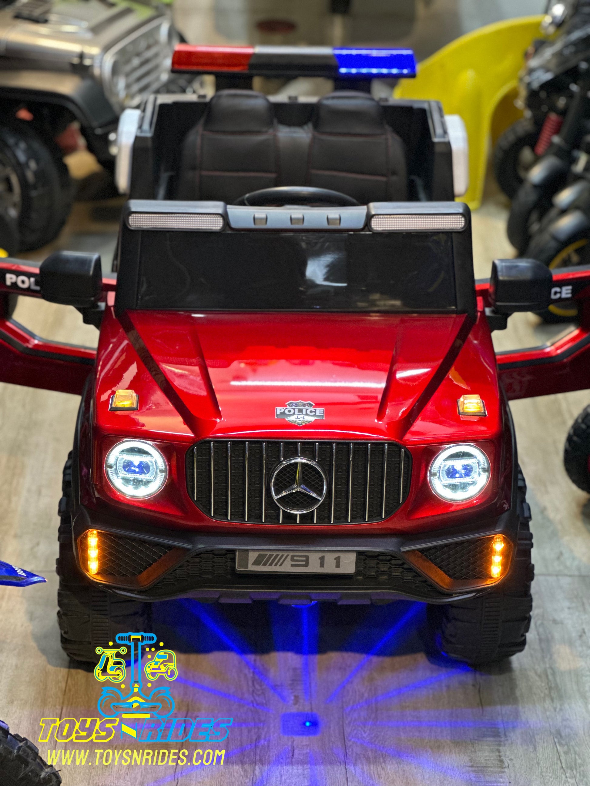 Mercedes Ride-On police Jeep for Kids – Battery Powered Toy by TOYSNRIDES
