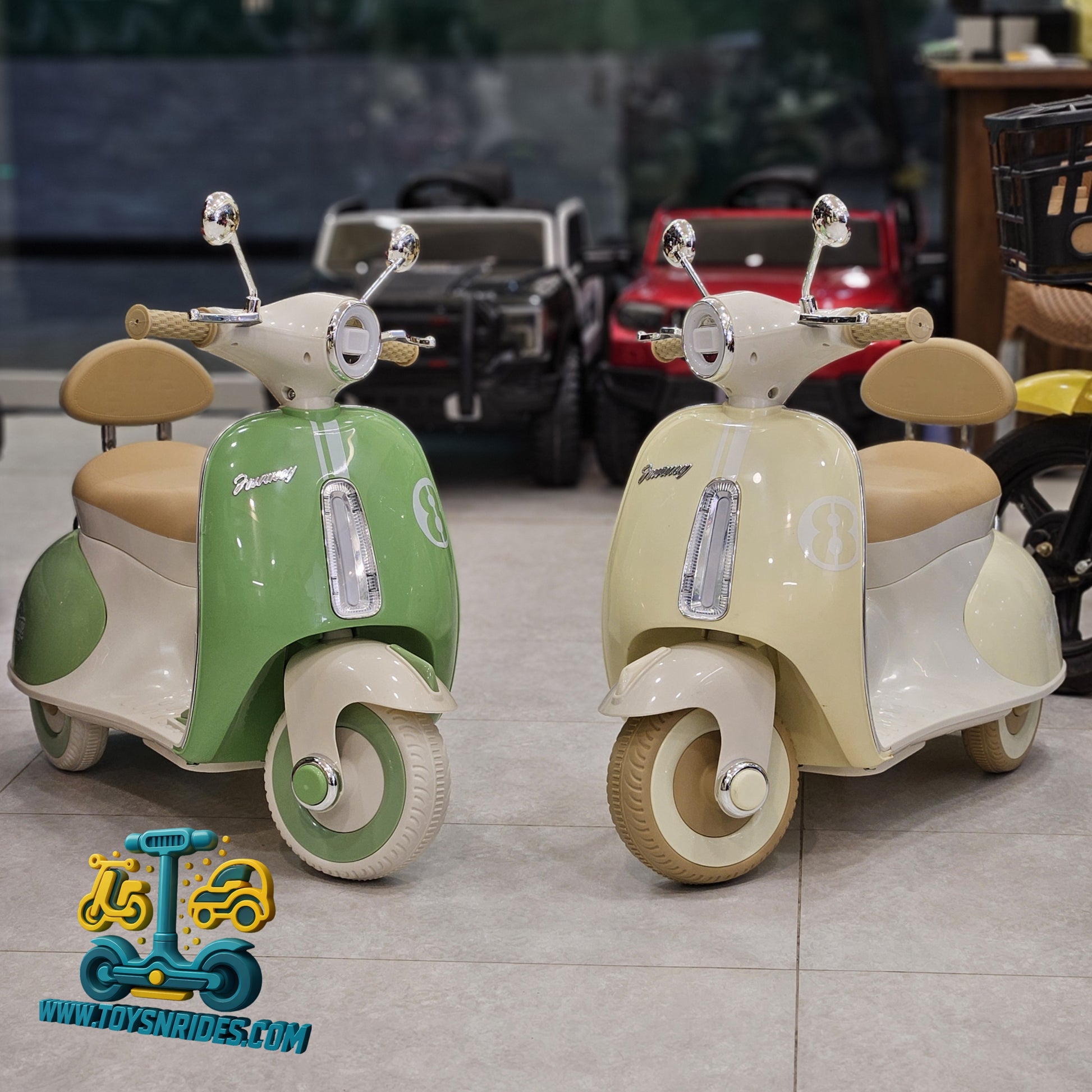 Kids Vespa scooter ride on bike in Karachi