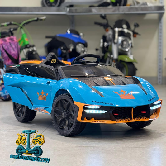 Lamborghini style kids electric ride on car blue 12V with remote control Pakistan
