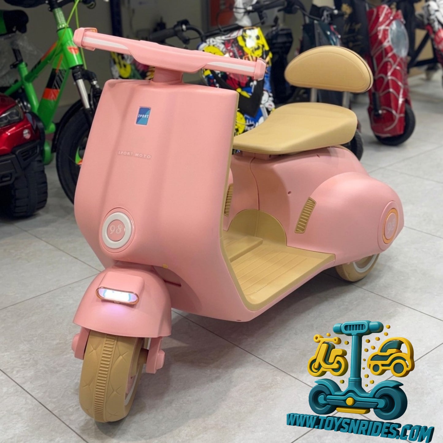 12V Kids Vespa Scooter Big Size Ride On Bike Price in Pakistan – TOYS N RIDES