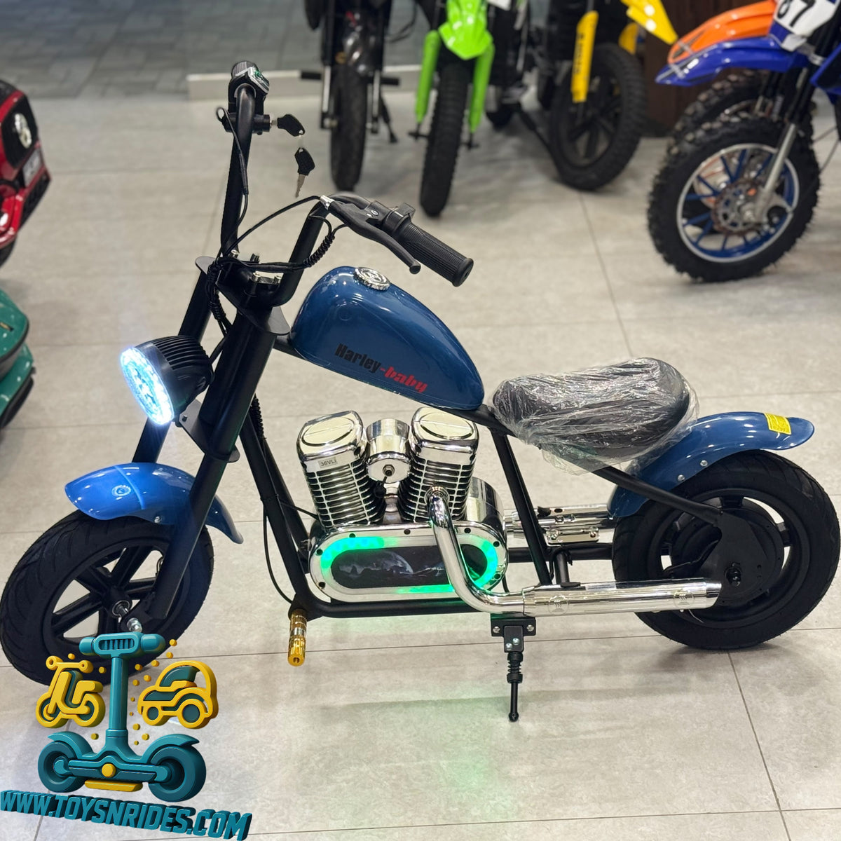 New Harley Style Kids Battery Operated Electric High-speed 2 wheel bike