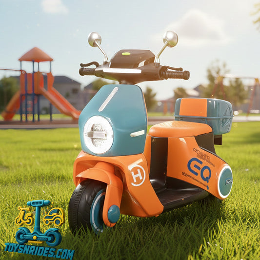 Kids electric ride on bike with lights and music