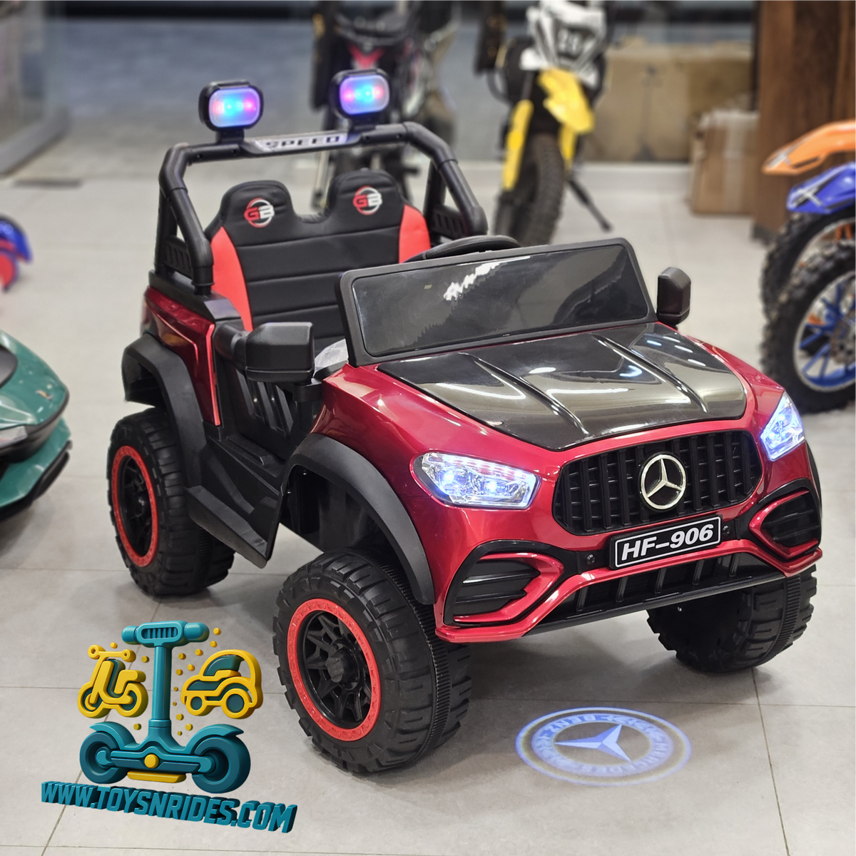Mercedes New Model Kids Electric 4×4 Jumbo Jeep – Double Seater Remote Control