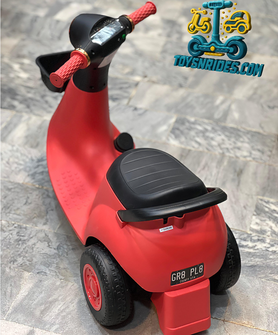 Vespa Rechargeable Battery Operated kids Ride-on Electric Scooter for Kids 2-6 years In Pakistan
