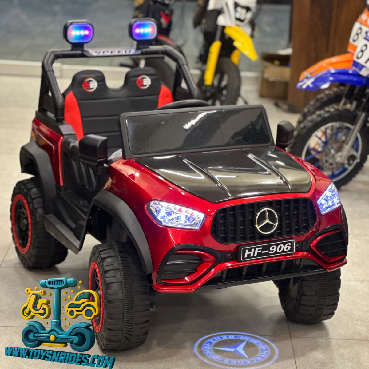 Mercedes New Model Kids Electric 4×4 Jumbo Jeep – Double Seater Remote Control