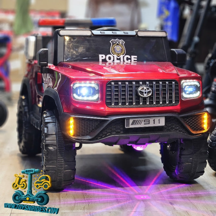 Toyota Style Ride-On police Jeep for Kids – Battery Powered Toy by TOYSNRIDES