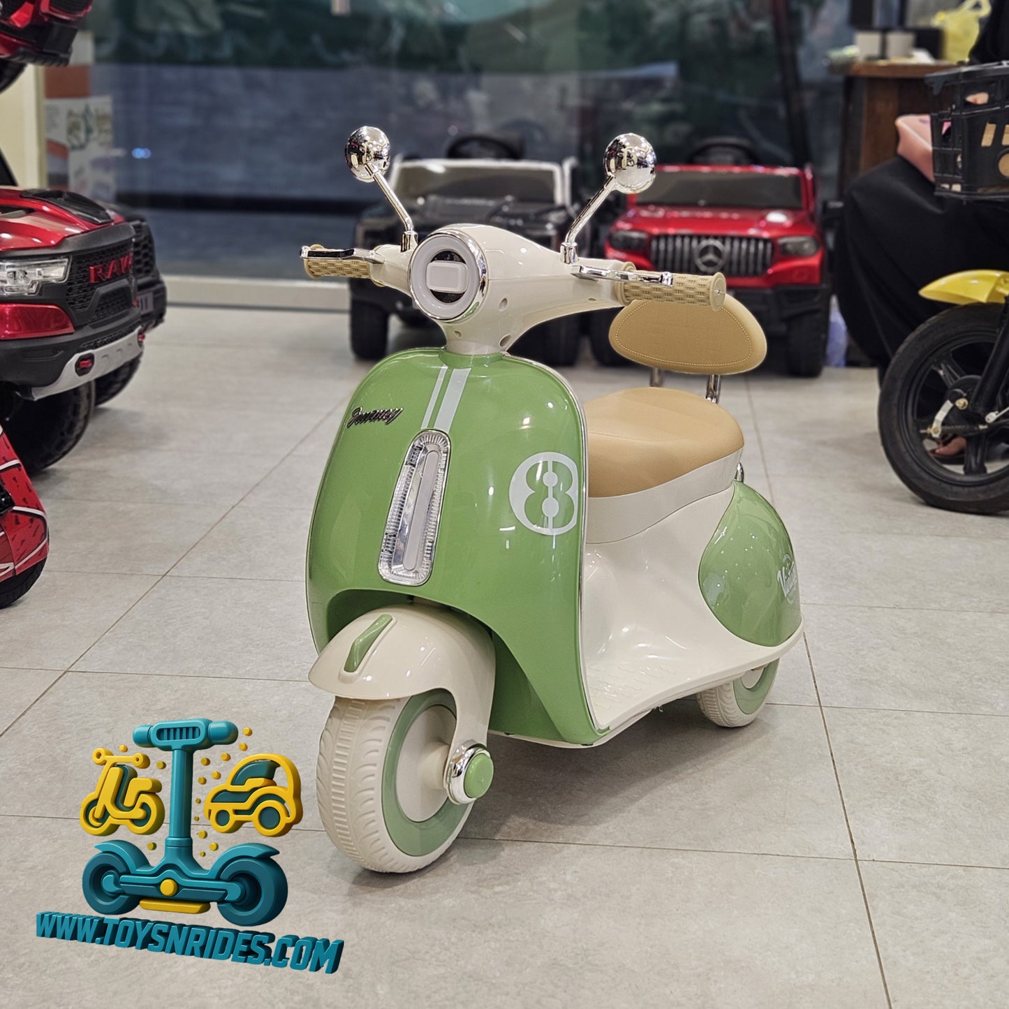 Kids electric scooter with music and lights