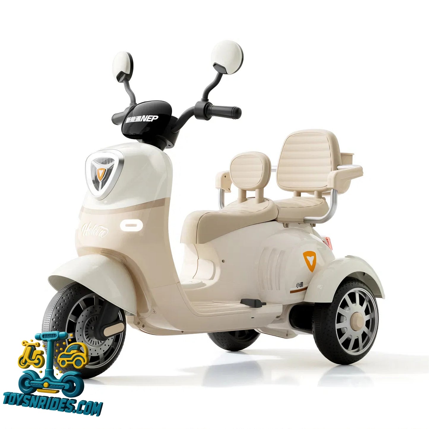 toys scooter in beige color